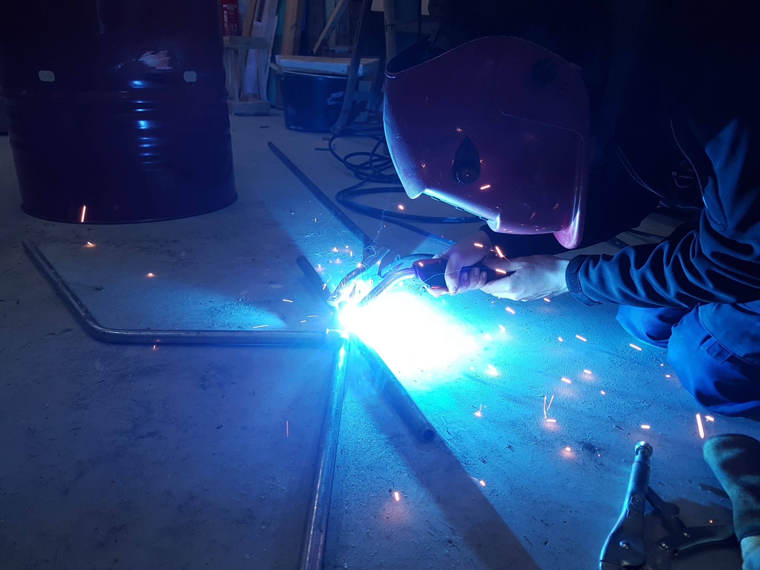 Fahrradanhänger Deichsel Schweißen