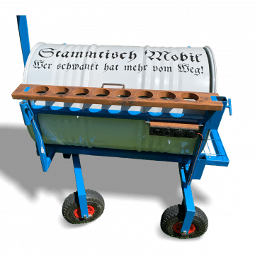 Ölfass Stammtisch Wagen Bierwagen